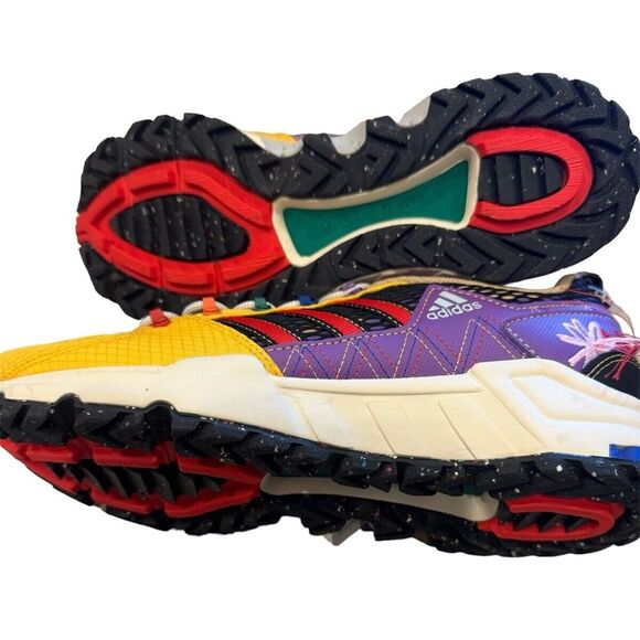 Adidas EQT Support 93 Womens 11 Sean Wotherspoon Black/Red/Violet/Yellow 2022 - Picture 7 of 13